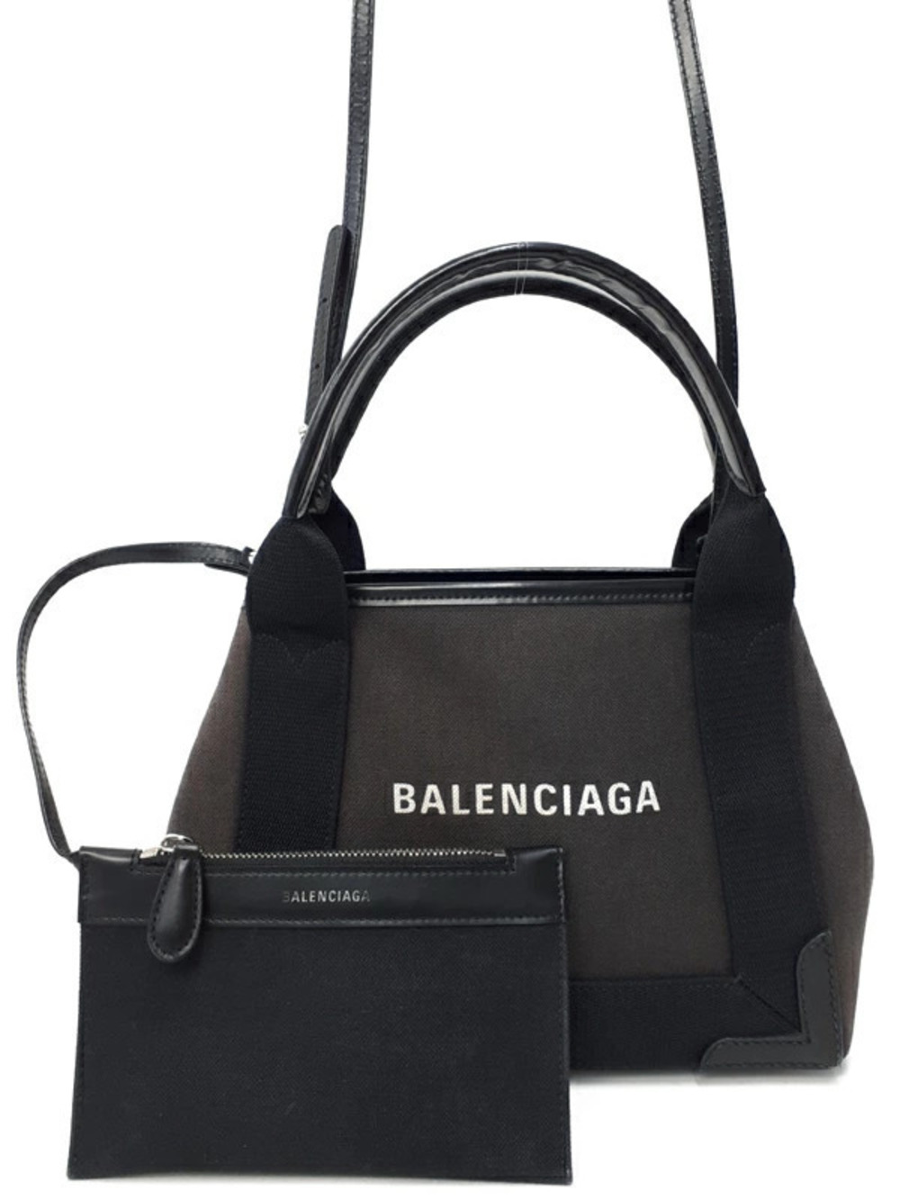 Balenciaga Navy Blue Cabas Bag